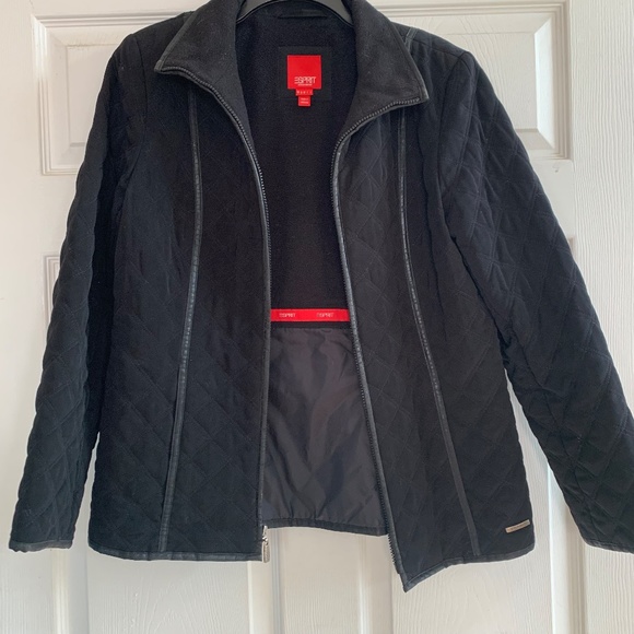 Esprit Black Quilted Lightweight Jacket - Picture 2 of 9
